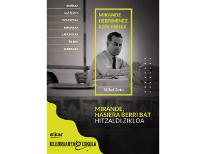 Jon Miranderi buruzko hitzaldi-zikloa, abian